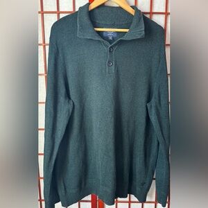 AMERICAN EAGLE Seriously Soft Pullover Knit Sweater Mens Size‎ XLT. Dark green